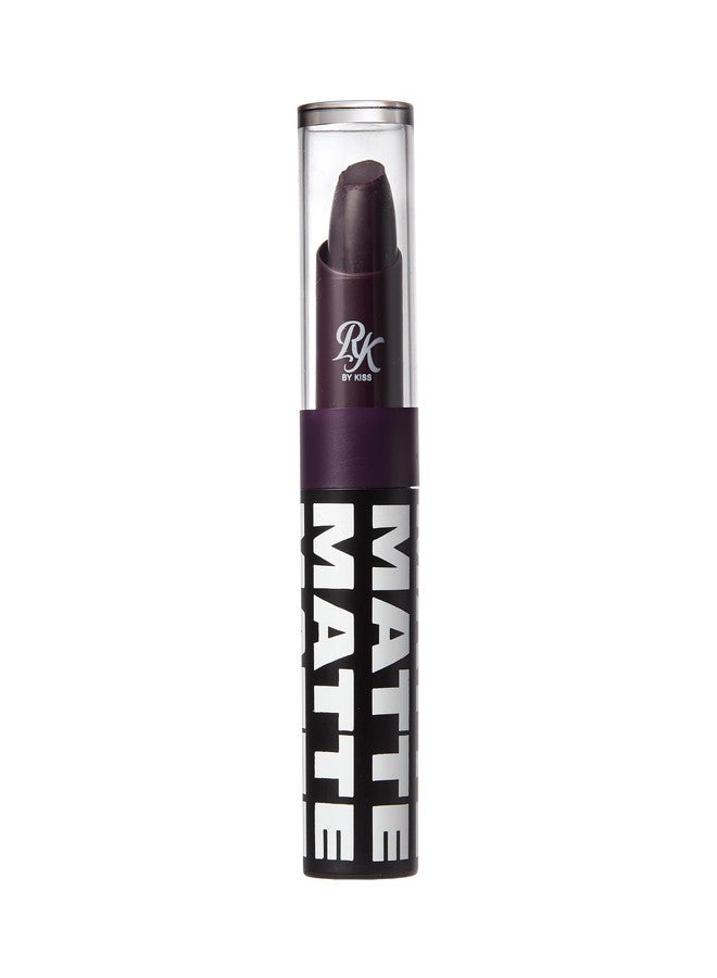 Ruby Kisses Lipstick, Matte Finish, Long-Lasting, Highly Pigmented, Smooth Apply, Full Coverage Lip Color Makeup (Blackberry) - Image 2